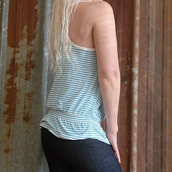 Striped Open Back Babydoll Aeropostale Top - Picture 16 of 16